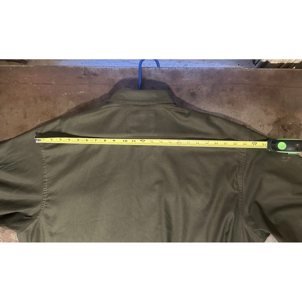 Poncho Laramie Performance Flannel Mens Sz 2XL Dark Green Magnetic Outdoors - Picture 10 of 14